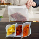 Silicone Food Storage Bag Fresh Sealed Bags Reusable Food Storage Containers Refrigerator Fresh Bags Kitchen Storage Organizer
