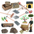 Heimdekoration Zubehör Obstbaum Bauernhof Werkzeuge Hausmodelle Gartenlandschaft Miniatur Actionfiguren Spielzeug für Kinder