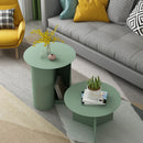 Nordic Luxury Iron Art Small Coffee Table Simple Modern Bedroom Bedside Table Round Table Sofa Creative Corner Table L