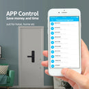 Zemismart Tuya WiFi Smart Elektronisches Türschloss Biometrischer Fingerabdruckzylinder Intelligentes Sicherheitstürschloss Verschlüsselte Schlüssel IC-Karten
