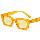 YOOSKE Vintage Rectangle Women Men Sunglasses Brand Designer Small Sun Glasses Frame Female Lady Eyeglasses UV400