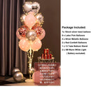 Light Up LED Balloon Stand Kit 13Pcs Balloons Reusable Clear Column Holder Set For Table Floor Wedding Birthday Party Supplies