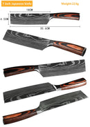 The Forge | Damascus Laser-Pattern Chef Knife Set (1-10 Piece)