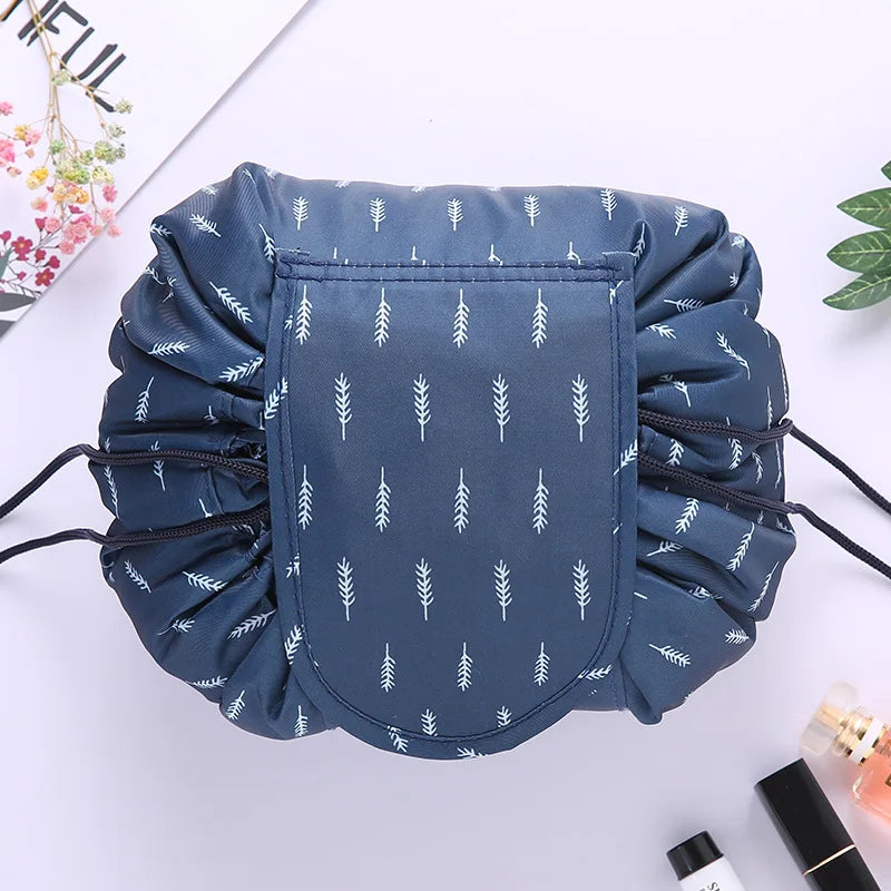 Women Drawstring Cosmetic Bag Travel Storage Makeup Bag Organizer Female Make Up Pouch Portable Waterproof Toiletry Beauty Case