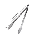 BBQ Grill Tongs Salad Steak Spaghetti Candy Charcoal Meat Stainless Steel Camping Barbecue Kitchen Frying Food Clips Clamp