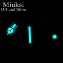 Miuksi silver watch hands green blue luminous hands fit NH35 NH36 ETA2824 2836 Miyota8205 8215 821A Mingzhu DG2813 3804 movement