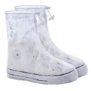 Herren Damen Überschuhe für Regen Flache Stiefeletten Abdeckung PVC Wiederverwendbare Rutschfeste Abdeckung für Schuhe Mit Interner Wasserdichter Schicht