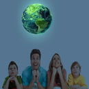 Creative Luminous Moon Wall Clock Glow In The Dark Planet Circular 3D Wall Hanging Clock For Living Room Home Decoration Horloge