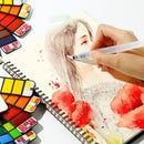 Superior 18/25/33/42 Solid Watercolor Paint Set With Water Brush Pen Foldable Travel Water Color Pigment For Draw Art Supplies