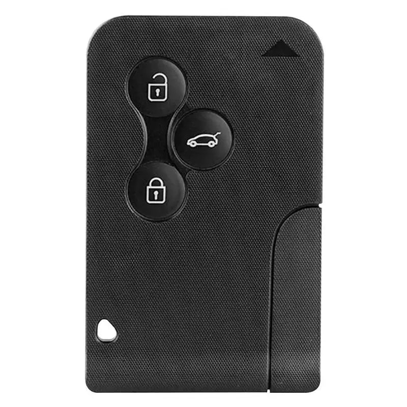 433MHz NO Chip 3 Button Smart Card For Renault Clio Logan Megane 2 3 Koleos Scenic Card Case Black Car Key Fob With Small Keys