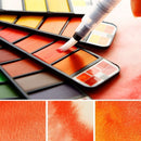 Superior 18/25/33/42 Solid Watercolor Paint Set With Water Brush Pen Foldable Travel Water Color Pigment For Draw Art Supplies