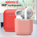 Soft Silicone Shockproof Cover Case for Apple AirPods 2nd Generation Earphone Capa Headphone Coque for Airpods Shell Accessories