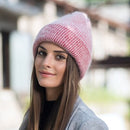 [Rancyword] Damen Wintermützen Beanies Strickmützen Kaninchenfellmütze Weiblich Echthaar Skullies Mützen Gorros Unifarbe RC1222-2