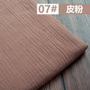 50*130cm Fabric Drape Cotton And Linen Double Gauze Crepe Baby Clothes Fabric Ladies Skirt Sleepwear Fabrics