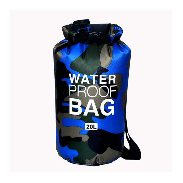 Waterproof Swimming Bag Dry Sack Camouflage Colors Fishing Boating Kayaking Storage Drifting Rafting Bag 2L 5L 10L 15L 20L 30L