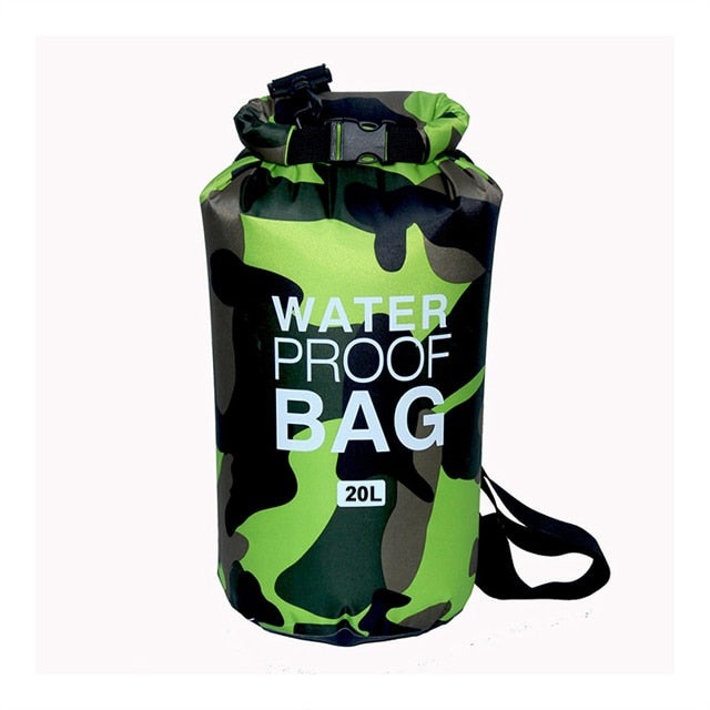 Waterproof Swimming Bag Dry Sack Camouflage Colors Fishing Boating Kayaking Storage Drifting Rafting Bag 2L 5L 10L 15L 20L 30L