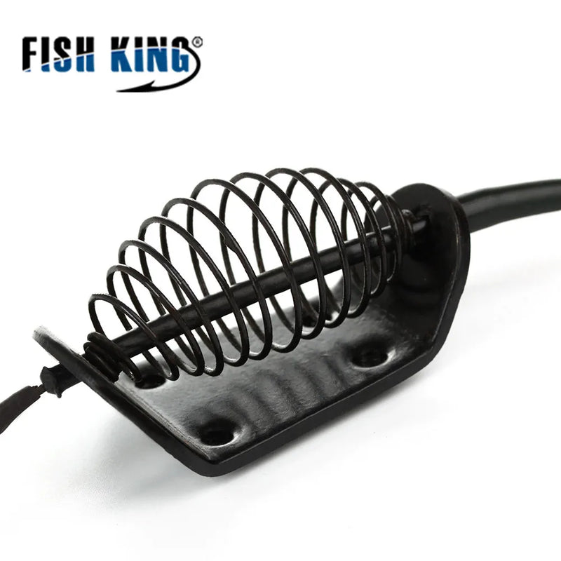 FISH KING Fishing Bait Cage 20g 30g Fish Bait Lure Copper Trap Basket Feeder Holder With Hooks Carp Fishing Tackle Accessories