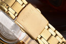 CHENXI Brand Classic Delicate Rhinestone Couple Lover Watches Fashion Luxury Gold Stainless Steel Men&Women Watch Orologi Coppia