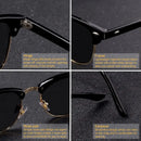 Neue Mode Halbrand Polarisierte Sonnenbrille Herren Damen Marken Designer Halbrahmen Sonnenbrille Klassisch Oculos De Sol UV400