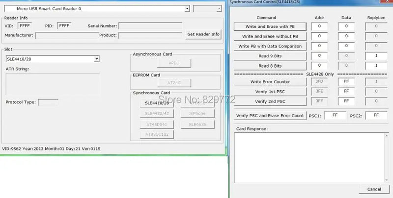 ISO7816 USB EMV Smart IC Chip Card Writer Reader Support I2C Memory SLE5528 SLE4442 SLE4428 SLE6636 AT88SC1608 7816 Smartcard