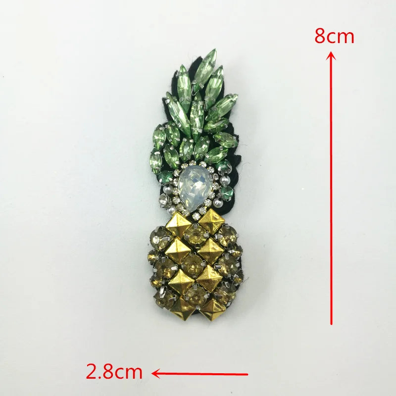 Beaded Applications for Clothes Beaded Applique Sew On Bead Rhinstone Patch For DIY Shoes Bags