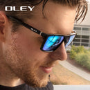 OLEY Polarized Men Sunglasses brand designer Retro Square Sun Glasses Accessories Unisex driving goggles oculos de sol Y6625