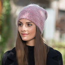 [Rancyword] Damen Wintermützen Beanies Strickmützen Kaninchenfellmütze Weiblich Echthaar Skullies Mützen Gorros Unifarbe RC1222-2