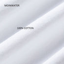 MOINWATER Neue Damen Freizeit Sommer T-Shirts Mode Lady 100% Baumwolle Weiße T-Shirts Kurzarm Schwarze T-Shirt Tops für Damen MT1904