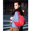 AODUX Full Grain Genuine Leather Women White Blue Red Yellow Backpack Top Layer Cowhide Ladies First Layer Cow Leather Backpacks