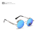 KDEAM Steampunk Sunglasses Men Round Sun Glasses Women Baroque Carved Legs All-matching Size With Box KDA372