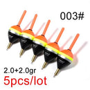 FISH KING 5pcs Barguzinsky Fir Float 2.0+2.0gr/3.0+2.0gr/4.0+2.0gr/5.0+2.0gr Copper Fishing Float Vertical Buoy Fishing Tackle