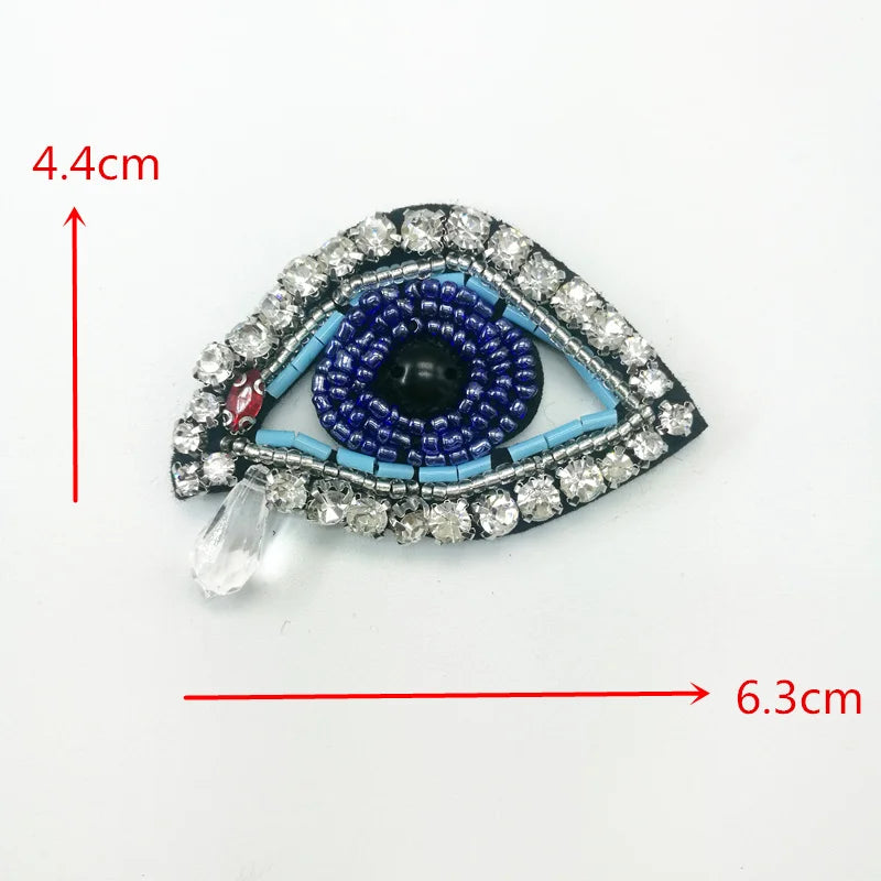 Beaded Applications for Clothes Beaded Applique Sew On Bead Rhinstone Patch For DIY Shoes Bags