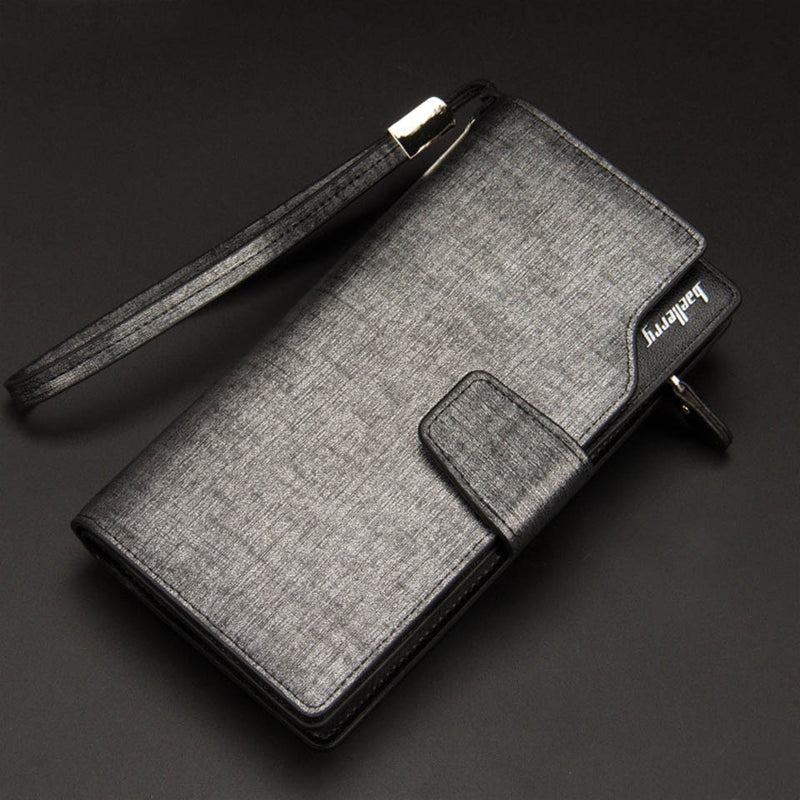 2020 Card Holder Men Wallets Business PU Leather Long Design Quality Fashion Casual Men Purse Zipper Multi-function Wallets