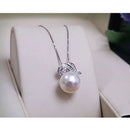 Pearl earrings necklace Pendant ring for women natural Freshwater white pearl jewelry set 925 sterling silver jewelry sets gift