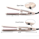 2 In 1 Infrared Steam Hair Straightener Flat Iron 2 Inch Wide Tourmaline Ceramic Plate Dual Voltage Curling Hair Straightening