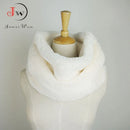 Rabbit Fur Winter Scarf Women Faux Fur Collar Ring Scarves Lady Pashmina Wraps Shawls Winter Bandana foulard Cashmere ST0008