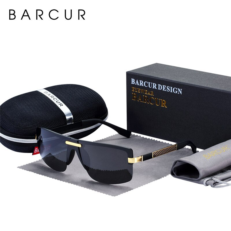 BARCUR Polarized Sunglasses Men Sun Glasses For Driving Durable Eyewear Gafas Oculos De Sol