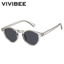 VIVIBEE Herrenmode 2024 Ovale Kleine Sonnenbrillen Klare Klassische UV400 Sonnenbrillen Trends für 2024 Transparente Brillen für Damen