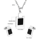 LUXUKISSKIDS Modeschmuckset Edelstahl Ohrring Halskette Dubai Hochzeit Brautschmucksets für Damen Mädchen Accessoires