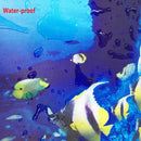 PVC Self-Adhesive Waterproof Mural Wallpaper Modern Simple Blue Marble 3D Floor Tiles Wall Paper Bathroom Kitchen 3 D Home Decor