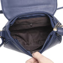Annmouler Vintage Crossbody Bag Pu Leather Women Shoulder Bag Floral Embossed Rivet Messenger Bag for Girls Small Handbag
