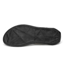 EOFK Summer Men Genuine Leather Sandals New Design Fashion Casual Black Slip on Sandals Leather Flip Flops Man Men's Flat Rubber