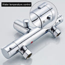 ROVATE Bathtub Shower Faucet Wall Mounted, Dual Handle Auto Thermostat Control Bath Mixer Tap for Bathroom