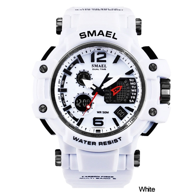 SMAEL Men Quartz Digital Watch Men‘s Sport Watches Electronic Military Wrist watch Male Waterproof Clock 1509 Relogios Masculino