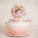 Neugeborenen-Fotografie Requisiten Eisenkorb Teetasse Foto Zubehör Baby Kleinkind Studio Shooting Foto Requisiten Dusche Geschenk
