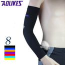 AOLIKES 1PCS Elastic Basketball arm Sleeve Armband Soccer Volleyball Elbow Support Brace Cotovelo de basquete Sports Protector