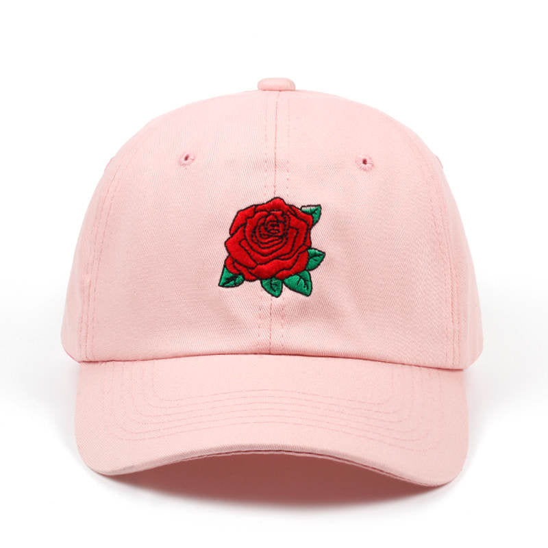 2018 new Red Rose Flower Baseball Cap Women Snapback Cap With Dad Hat Female Hip Hop Sun Summer brand cap hats wholesale