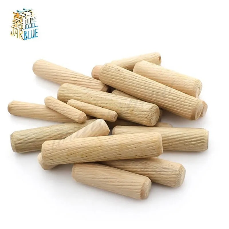 M6/M8/M10*L mm Wooden Dowel Cabinet Drawer Round Fluted Wood Craft Dowel Pins Rods Set Furniture Fitting wooden dowel pin