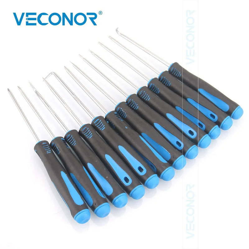 12PCS Hook Oil Seal Fuel Seal O-Ring Removal Tool Set Precision Screwdriver Set Automotive Pick Set Puller Craft Tools