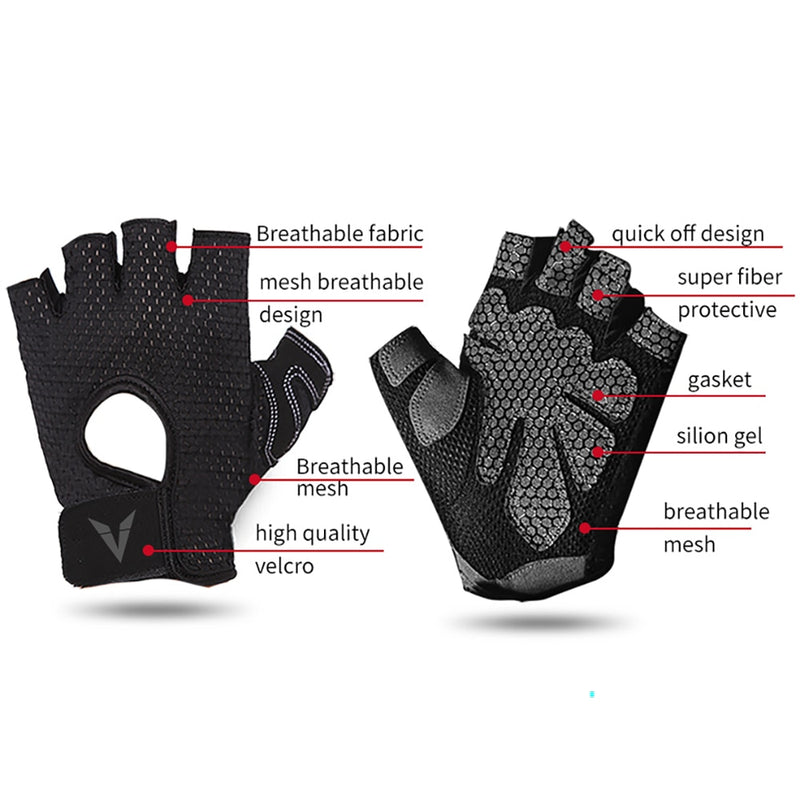 Veidoorn Professional Weight Lifting Gym Gloves Breathable Exercise Training Sport Gloves Fitness Cycling Workout Women Men Gril